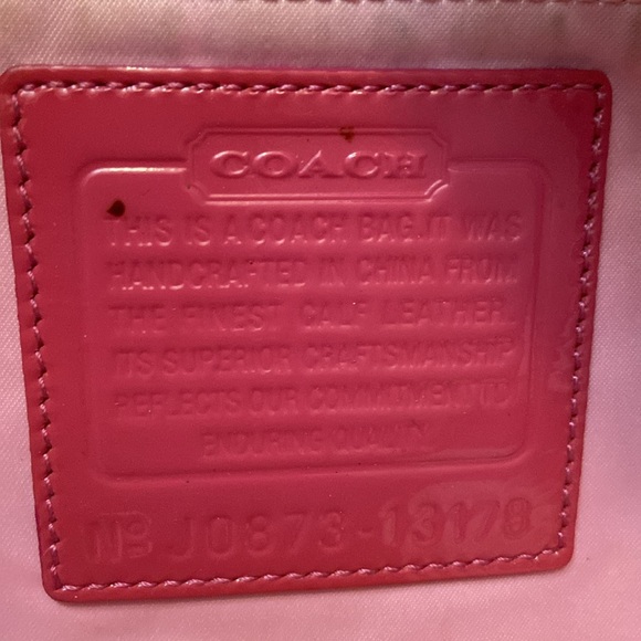 Coach pink patent leather tote - Picture 3 of 9